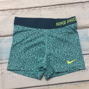Blue Nike Pro Shorts